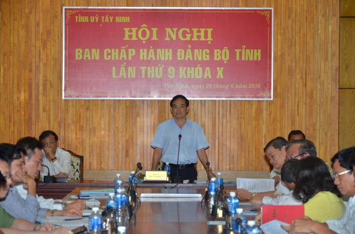 Ban Thường vụ Tỉnh uỷ: Tổ chức Hội nghị BCH Đảng bộ tỉnh lần thứ 9 (khoá X)